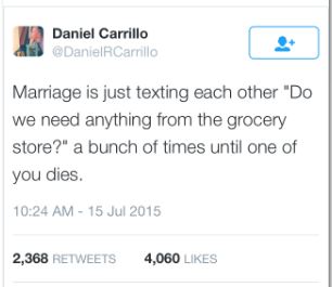 marriage tweet